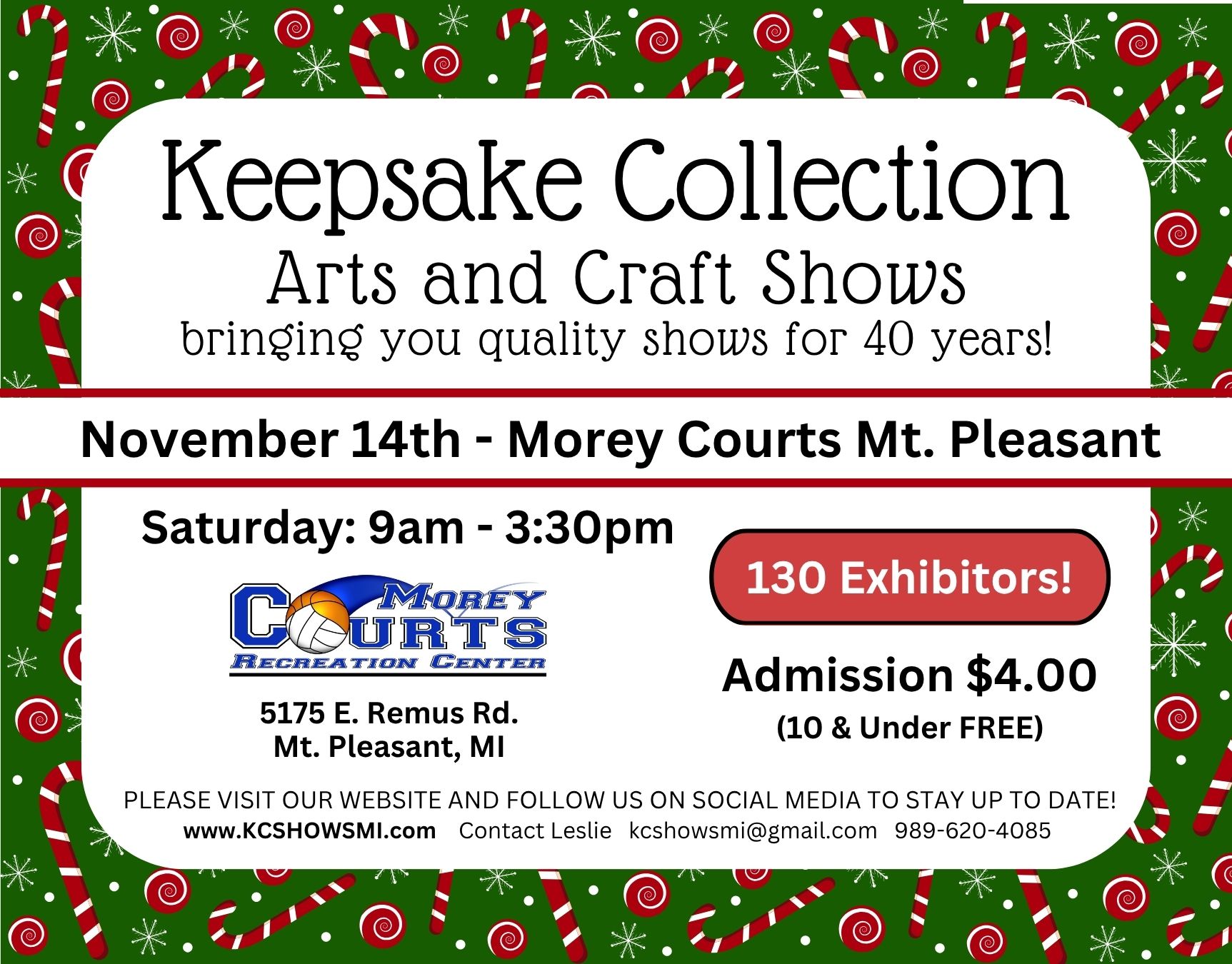 Holiday Shows Flyers - November 14th - Morey Courts